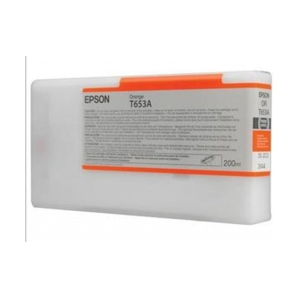 Bläckpatron Epson T653A/C13T653A00 Orange 200 ml