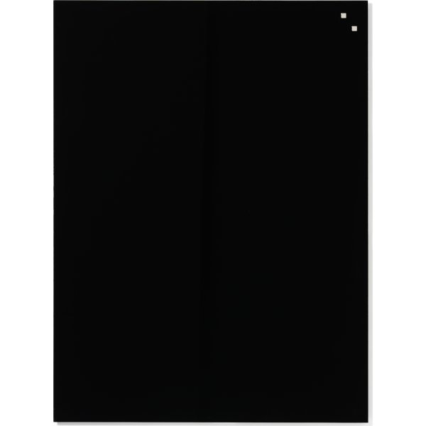 Naga magnetisk glastavla 60x80 cm, svart