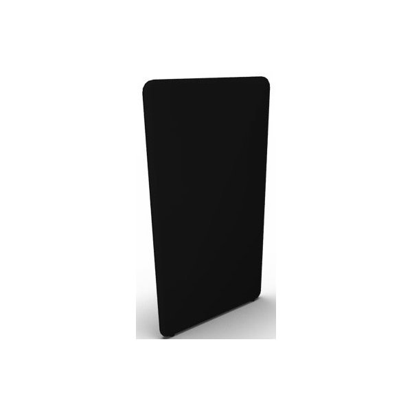 Abstracta softline skærmvæg sort B80xH136 cm