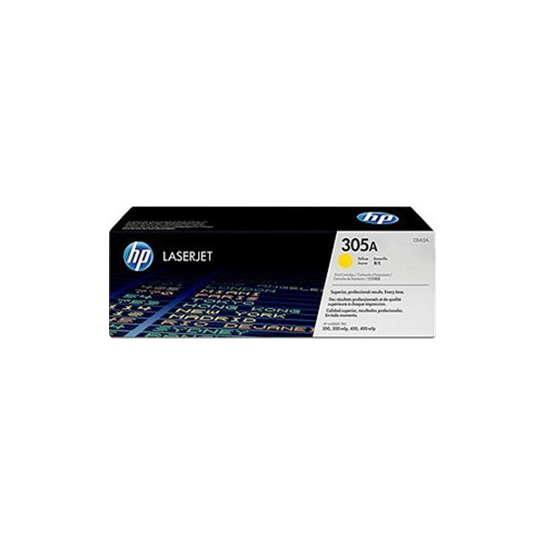 HP nr 305A/CE412A lasertoner, gul, 2600 s