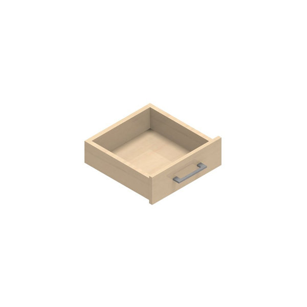 Jive+ enkel låda med lås björkfanér Djup 35 cm
