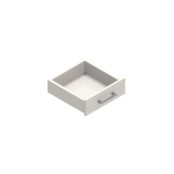 Jive+ enkel låda med lås vit dekorlaminat D35 cm