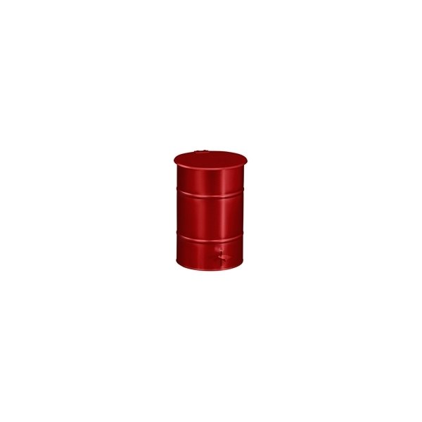 RETRO avfallsbehållare 30 l, fotpedal, röd