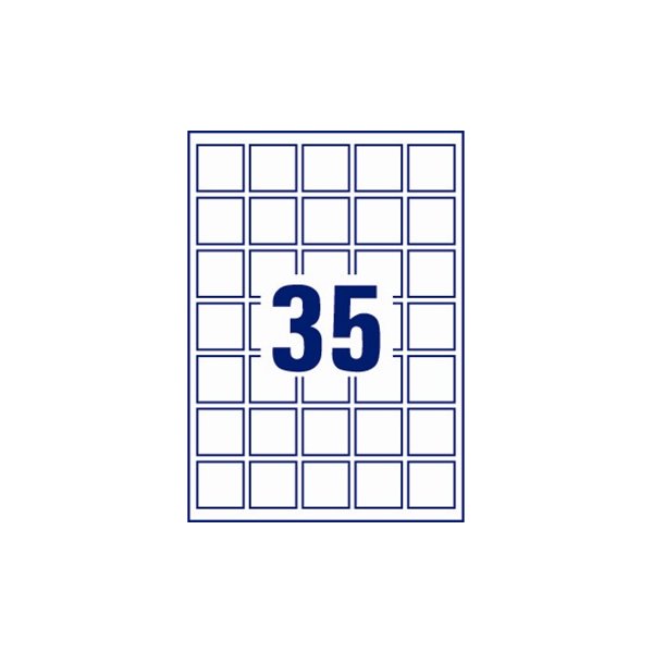 Avery L7120-25 etiketter till QR-koder, 35x35mm