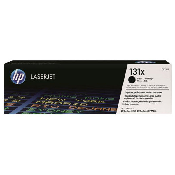 HP nr 131X/CF210X lasertoner, svart, 2400 sidor