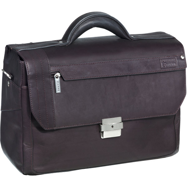 Pierre By Elba Urban Line computertaske, læder