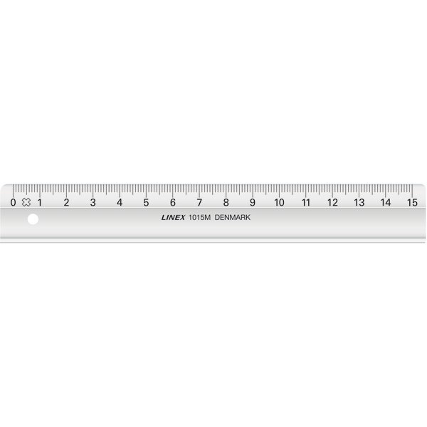 Linex linjal 15 cm, klar