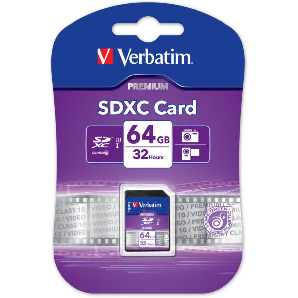Verbatim SDXC 64 GB Class 10 minneskort