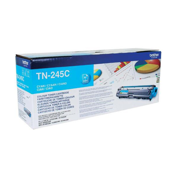 Lasertoner Brother TN245C Cyan 2200 sidor