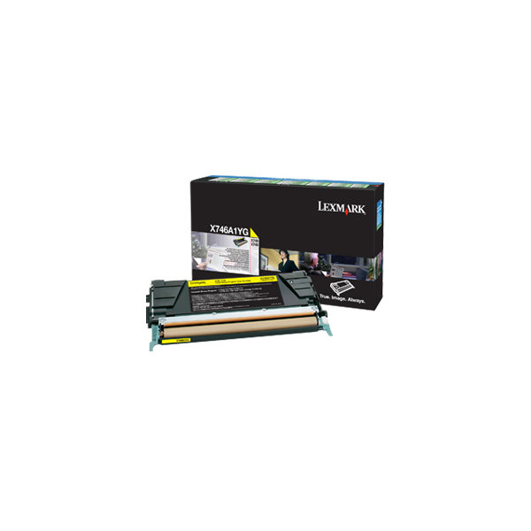 Lasertoner Lexmark X746A1YG Gul 7000 sidor