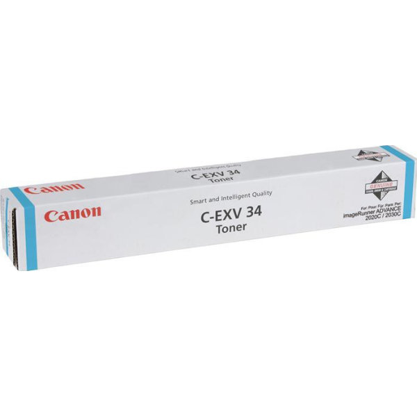 Lasertoner Canon C-EXV 34 Blå 19 000 sidor
