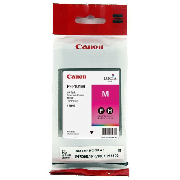 Bläckpatron Canon PFI-101M Röd 130 ml