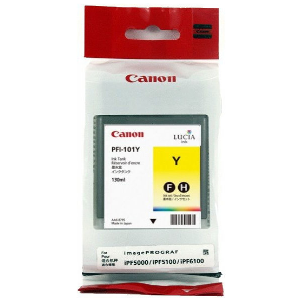 Canon PFI-101Y bläckpatron, gul, 130 ml