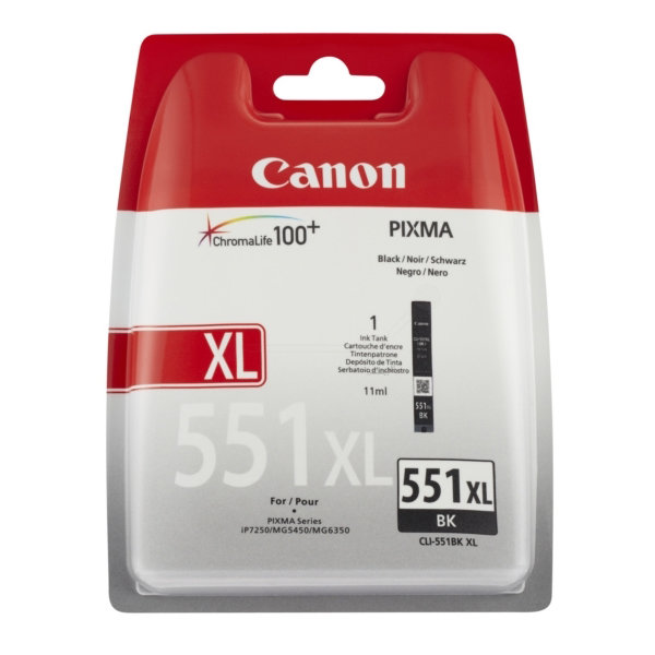 Canon CLI-551 XL bläcktank, svart, 11 ml