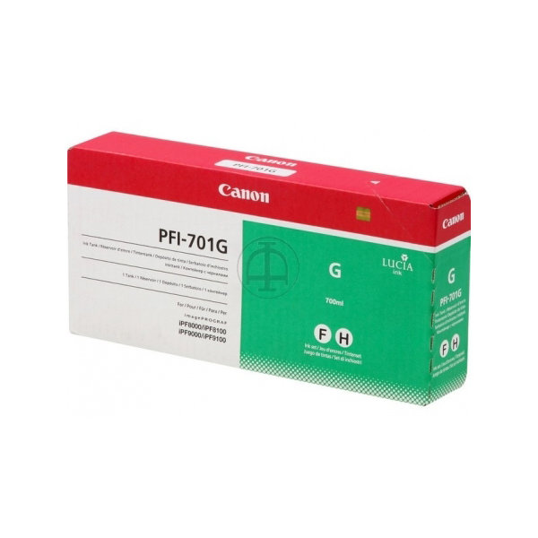 Bläcktank Canon PFI-701G Grön 700 ml
