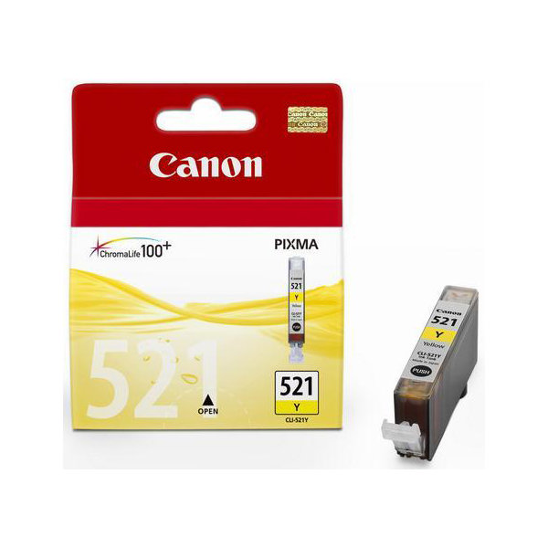 Canon CLI-521Y Blækpatron, gul, 9ml
