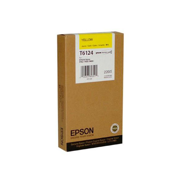 Bläckpatron Epson C13T612400 Gul 220 ml