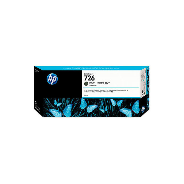 HP 726/CH575A bläckpatron, mattsvart, 300 ml
