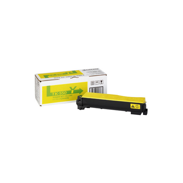 Lasertoner Kyocera TK-550Y Gul 6000 sidor