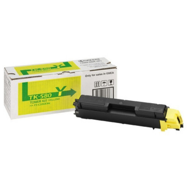 Lasertoner Kyocera TK-580Y Gul 2800 sidor
