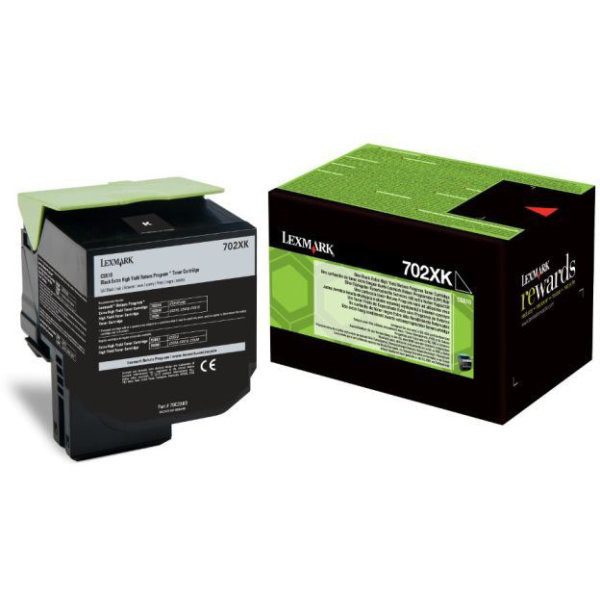 Lasertoner Lexmark 70C2XK0 Svart 8000 sidor