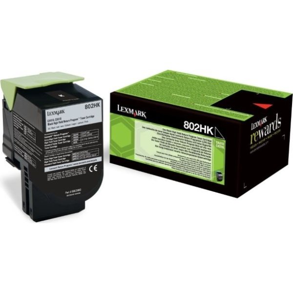 Lasertoner Lexmark 80C2HKE Svart 4000 sidor
