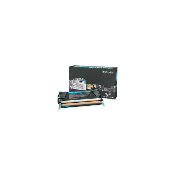 Lasertoner Lexmark C736H1CG Blå 10 000 sidor