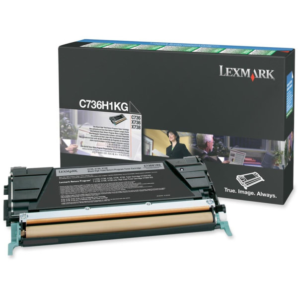 Lasertoner Lexmark C736H1KG Svart 12 000 sidor