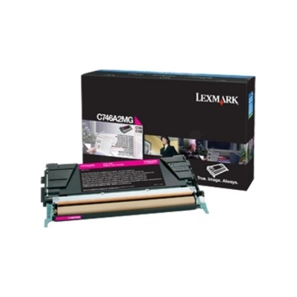 Lexmark C746A3MG lasertoner, rød, 7000s