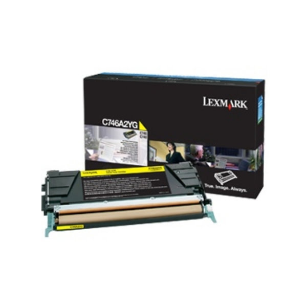Lasertoner Lexmark C746A3YG Gul 7000 sidor