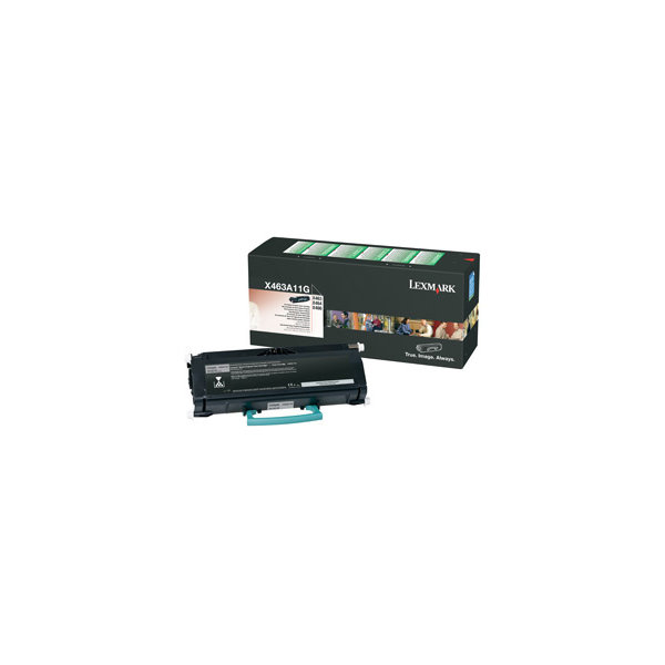 Lasertoner Lexmark X463A11G Svart 3500 sidor