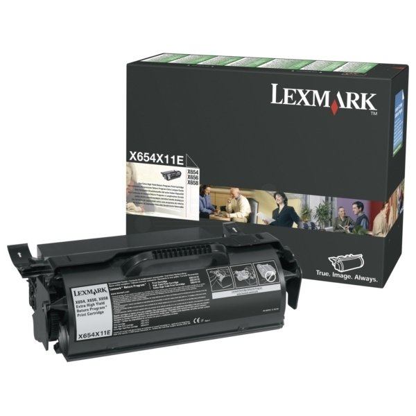Lasertoner Lexmark X654X11E Svart 36 000 sidor