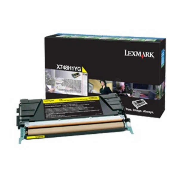 Lasertoner Lexmark X748H3YG Gul 10 000 sidor