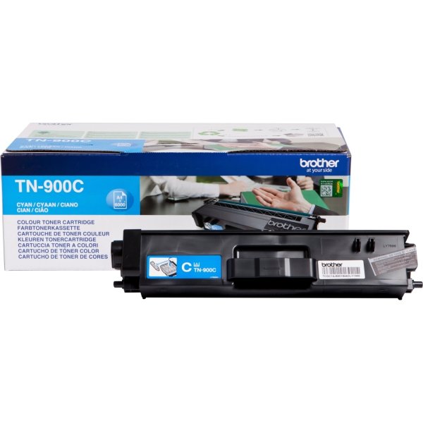 Lasertoner Brother TN900C Blå 6000 sidor