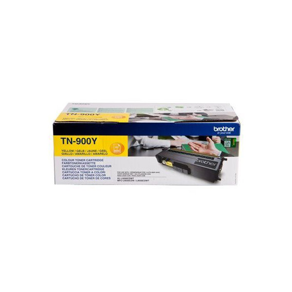 Lasertoner Brother TN900Y Gul 6000 sidor