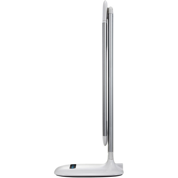 Soft LED lampe i sølv/hvid