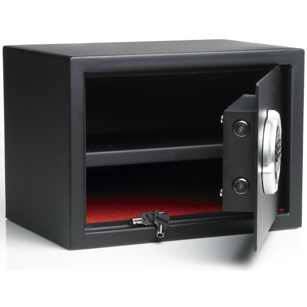 Lock kassaskåp 15 liter, Kodlås, 250x350x250 mm