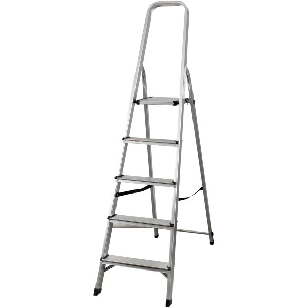 Stege 5 steg, aluminium, höjd 106 cm