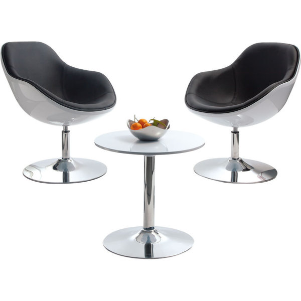 Prato Loungebord Ø 60 cm hvid
