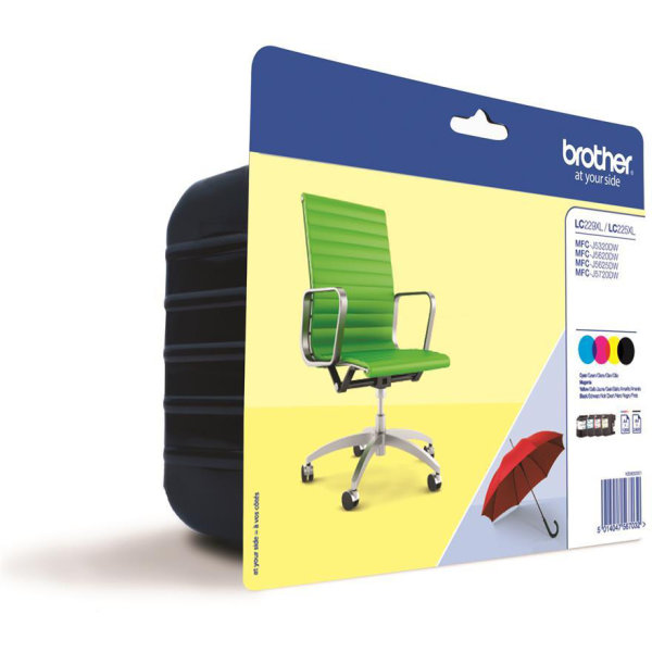 Bläckpatron Brother LC229XLVALBPK CMYK 11 ml
