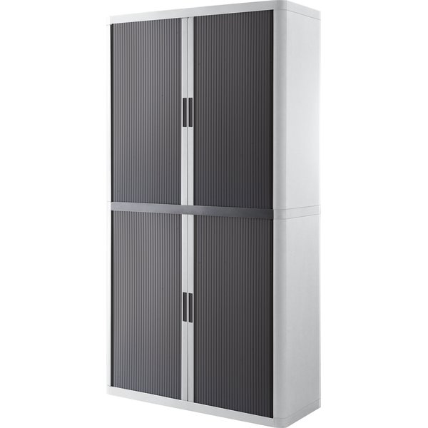 Paperflow Easy Office 2 m, 4 hyllor, vit/antracit