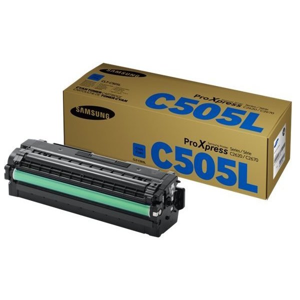 Lasertoner Samsung CLT-C505L/ELS Blå 3500 sidor.