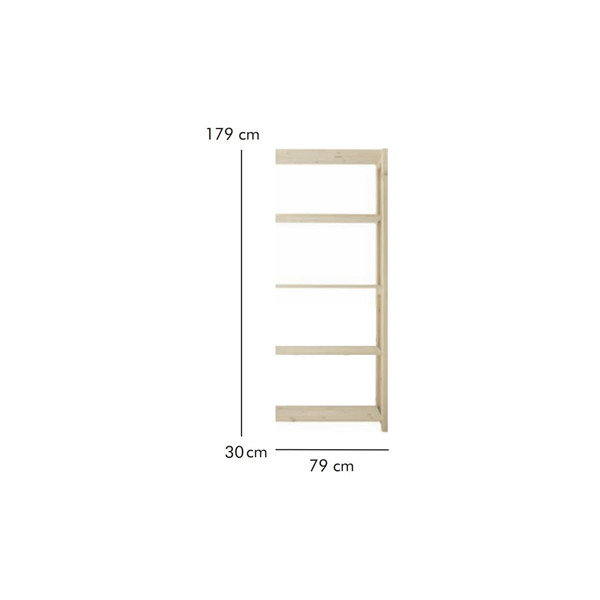ABC Tillbyggnadsdel, HxBxD: 179x79x30 cm, natur