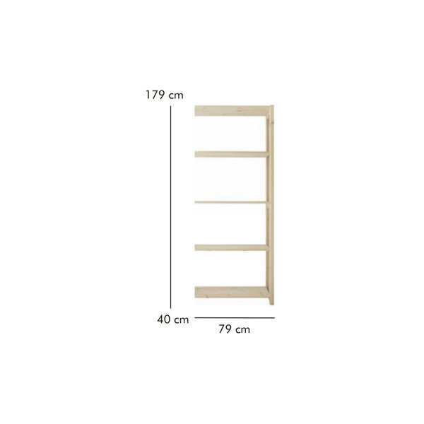 ABC Tillbyggnadsdel, HxBxD: 179x79x40 cm, natur