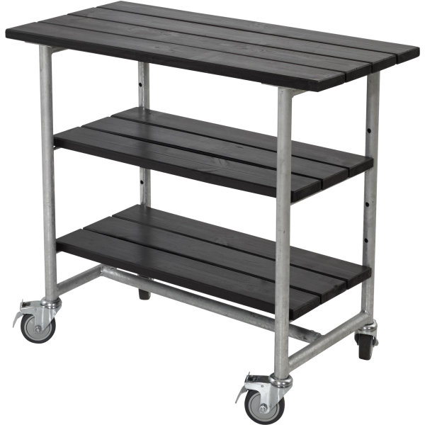Grillbord Plus Urban 2 hyllor Svart