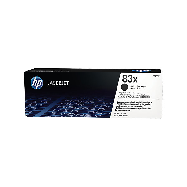 HP 83X/CF283X Lasertoner, svart, 2200 s
