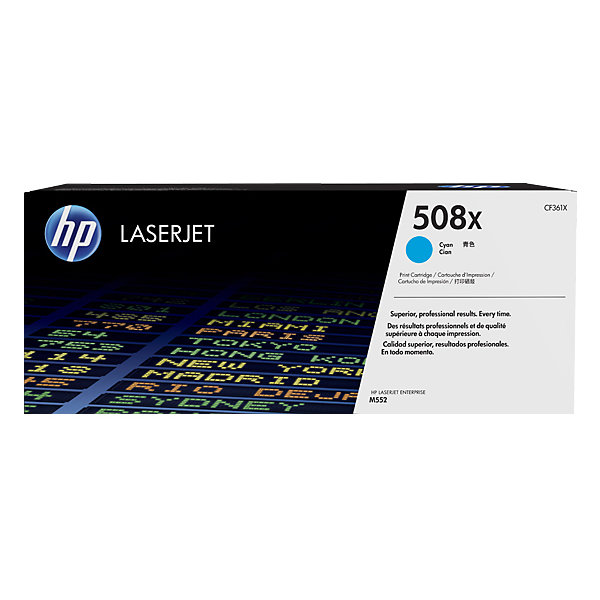 HP 508X/CF361X Lasertoner, blå, 9500 s