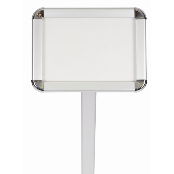 Skylthållare på stativ, Clip-on-ram, A4, aluminium