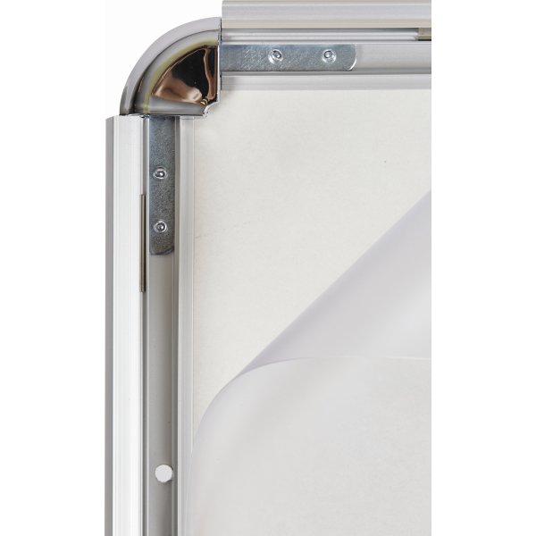 Skylthållare på stativ, Clip-on-ram, A4, aluminium