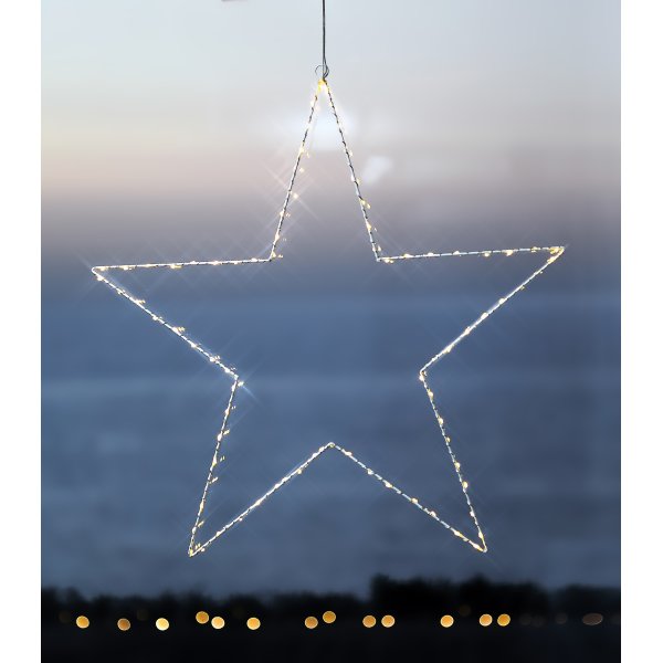 Liva Stjärna, 80 LED, Ø70 cm, vit
